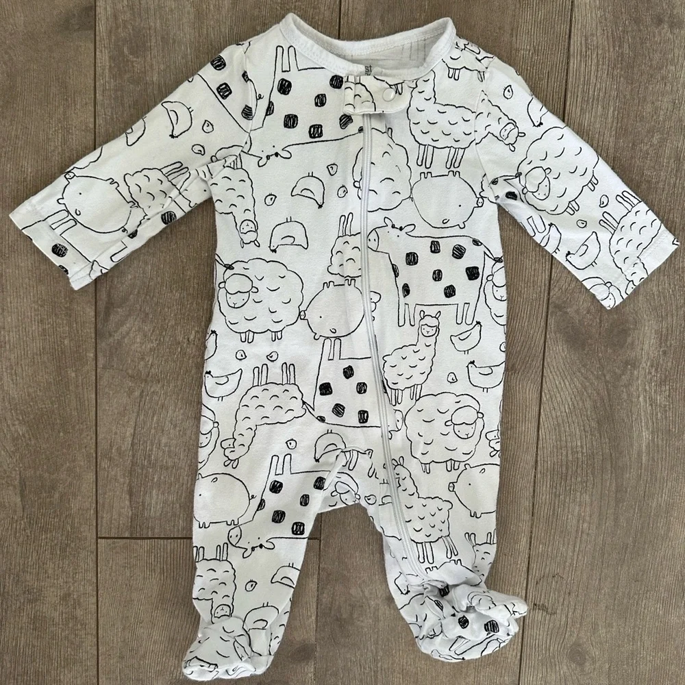 Carter’s 3 month baby boy zip footies